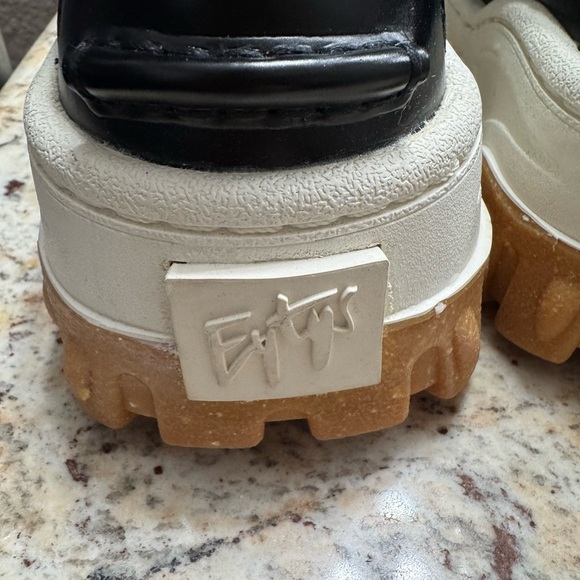 Eytys Mykonos Leather Platform Loafers Size 7.5 US 38 EU Women’s Chunky BoatShoe - Picture 5 of 7